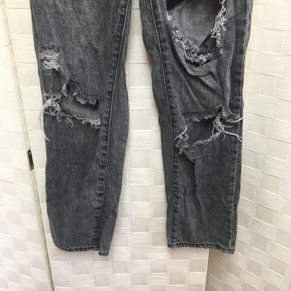 BDG slim straight destroyed black jeans size 24 - Picture 4 of 8